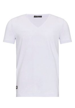 RedBridge T-Shirt Fullerton basic mit Logopatch aus Metall