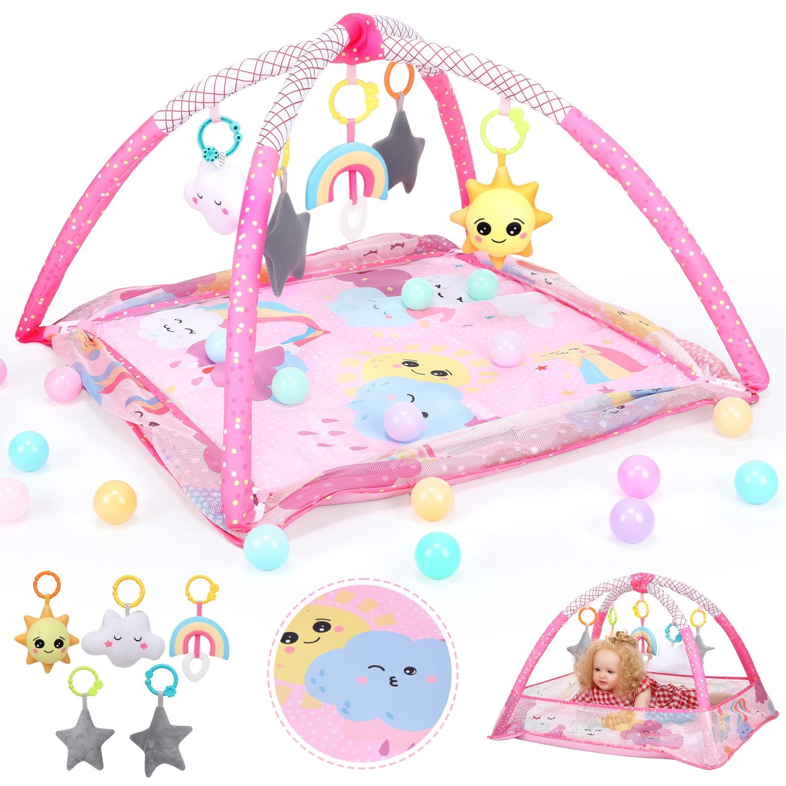 oyajia Spielbogen Baby Spielmatte Zaun Fitness günstig online kaufen