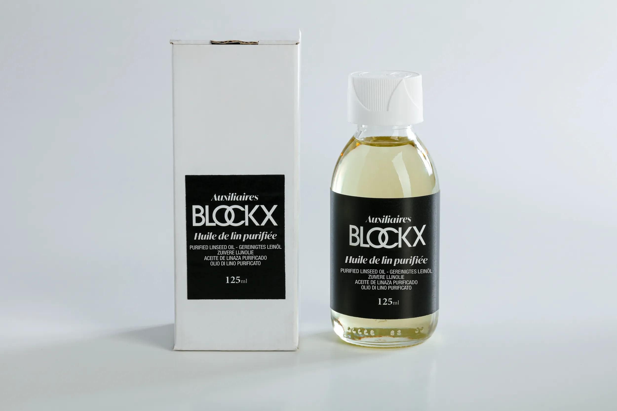 BlockX Zeichenpapier Gereinigtes Leinöl 125ml Glasflasche 30517BXC