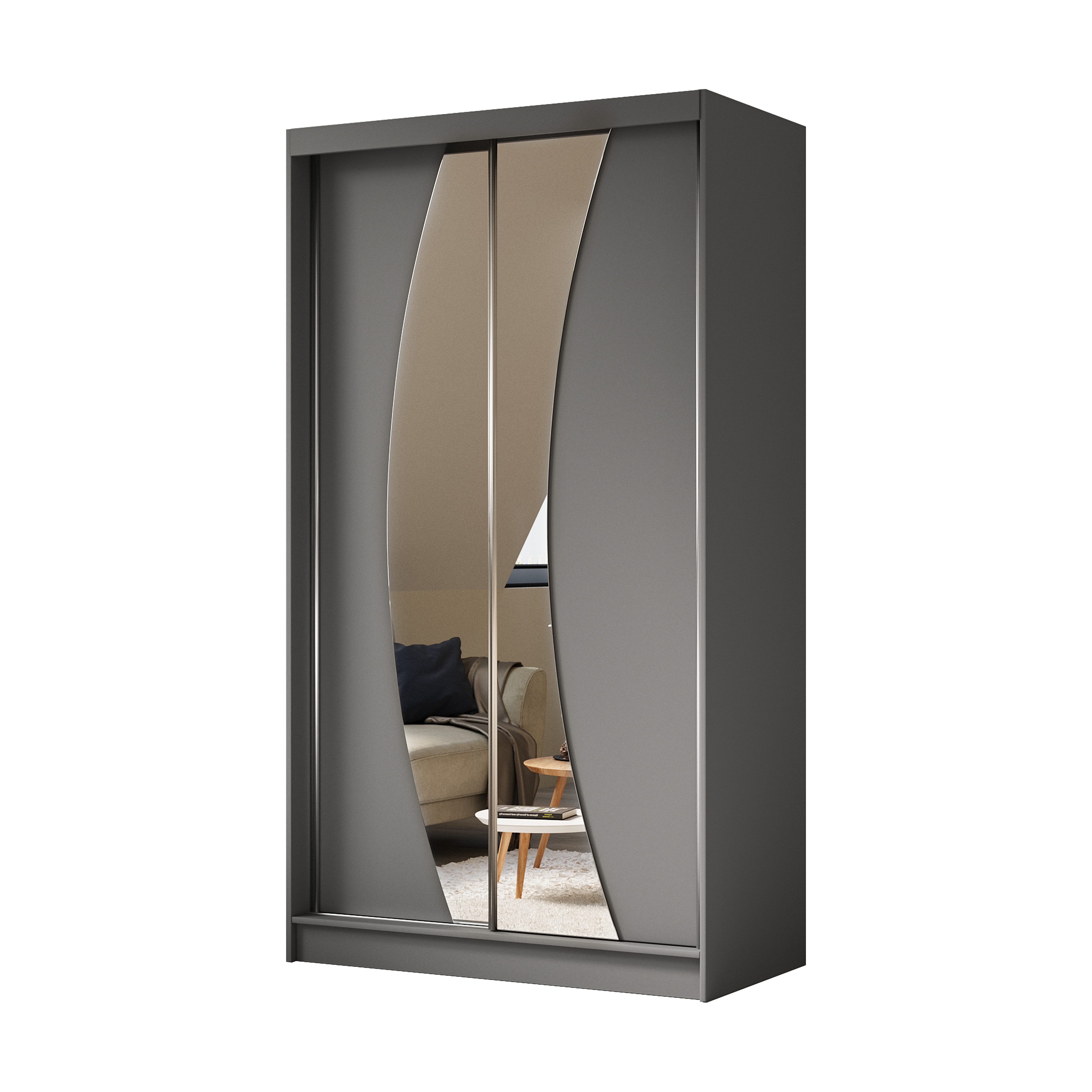 Beautysofa Kleiderschrank Vox (Schrank mi Schiebtüren, günstig online kaufen