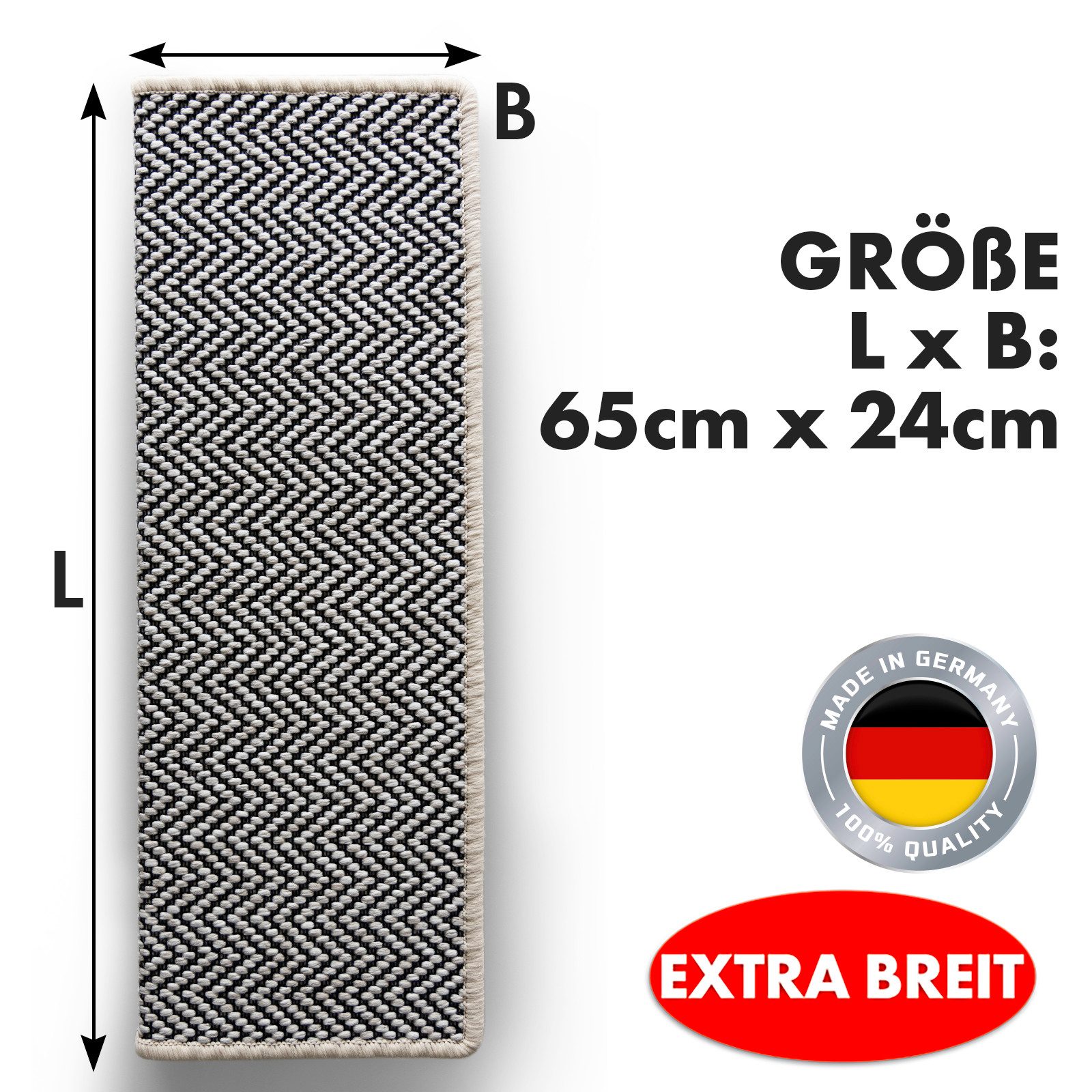 Kubus Stufenmatte Sisaloptik Swift, Strapazierfähig & günstig online kaufen