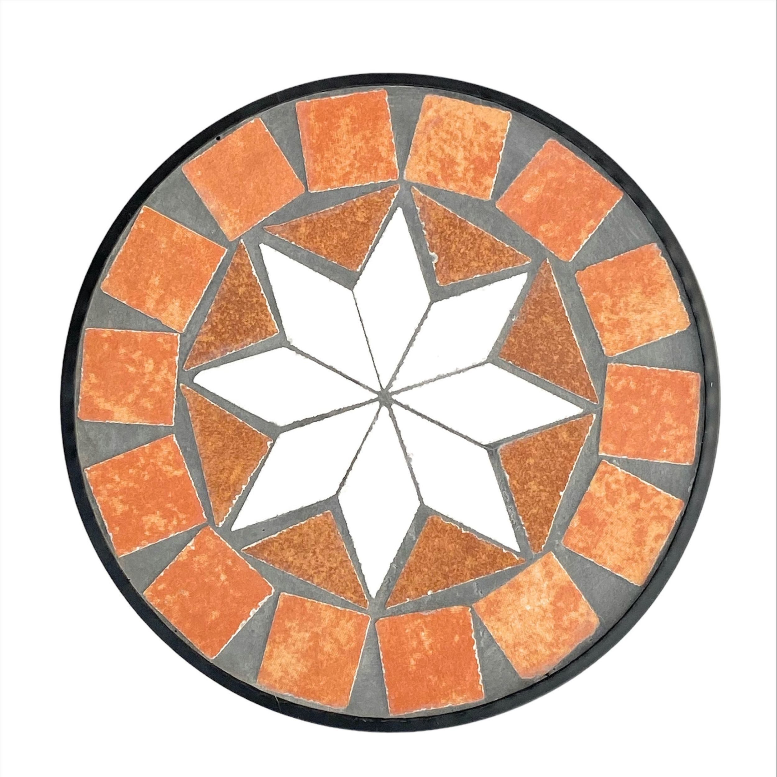 DanDiBo Blumenhocker Mosaik Rund Blumenständer 12014 Beistelltisch Pflanzenständer, Mosaiktisch Klein – Bild 5 von 5
