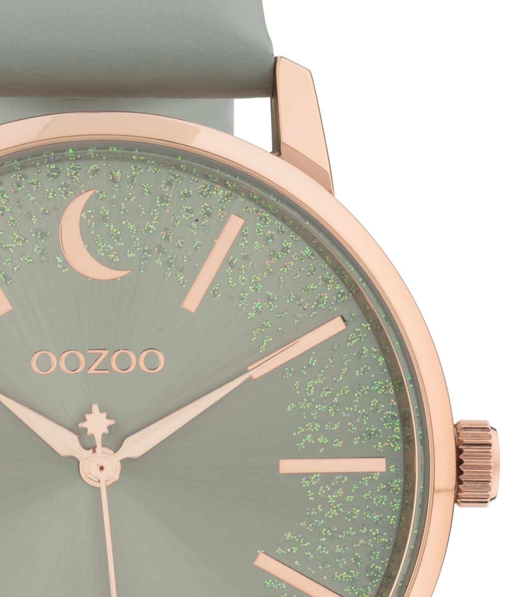 OOZOO Quarzuhr C11040, Armbanduhr, Damenuhr, Lederarmband günstig online kaufen