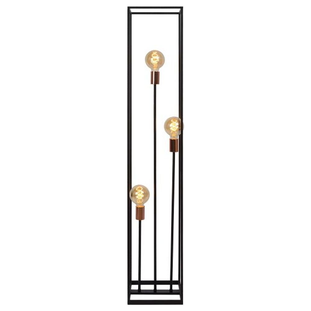 Arthur 3-flammig, keine Angabe, Kupfer Schwarz Stehlampe Leuchtmittel Stehlampe, und E27 warmweiss, enthalten: Stehleuchte Nein, Standlampe in click-licht