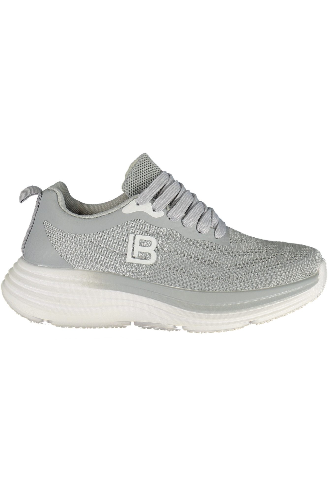 Laura Biagiotti Sneaker Grauer Damen-Sportschuh mit Kontrastsohle und