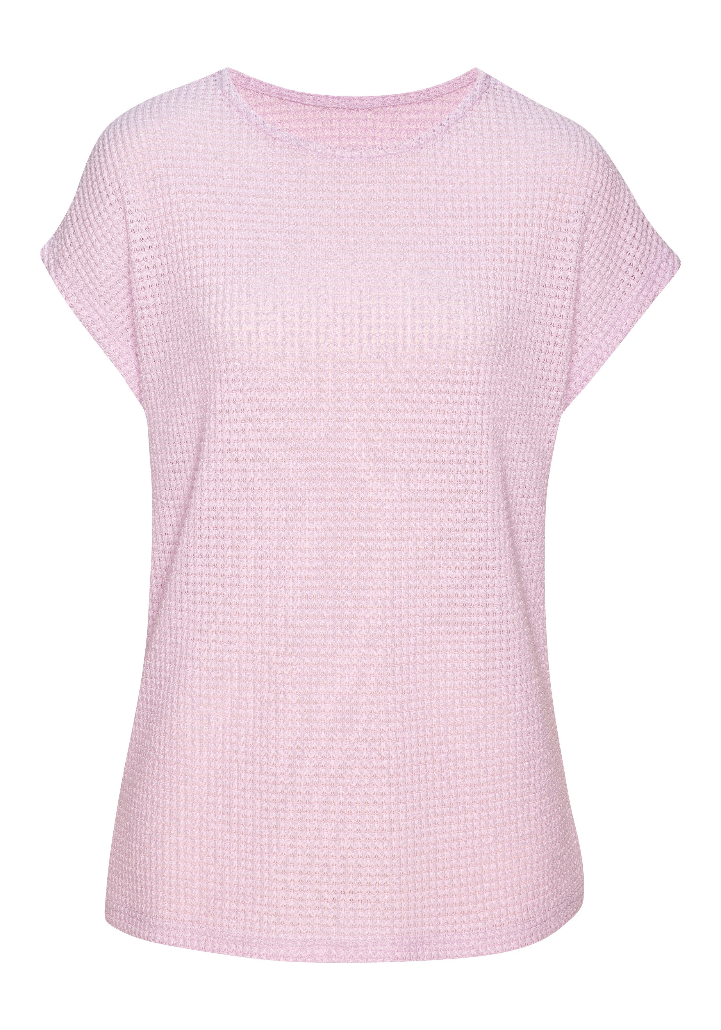 Vivance Kurzarmshirt aus bügelfreiem Waffelstrick. € 19,99