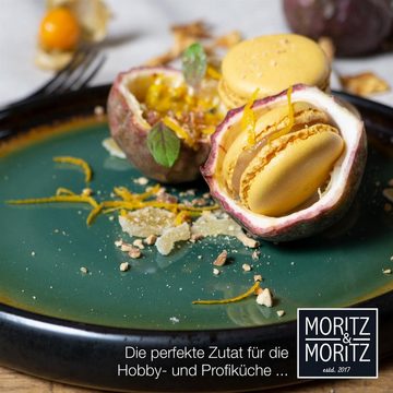 Moritz & Moritz Dessertteller Dessert Teller Grün-Gelb, (4 St), spülmaschinen-und mikrowellengeeignet