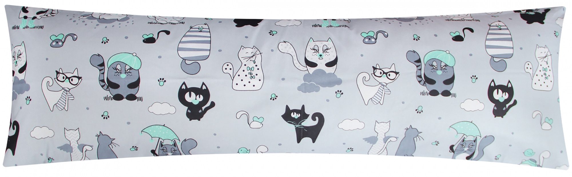 Heubergshop Seitenschläferkissenbezug, (1 Stück), 40x145cm Katzen günstig online kaufen