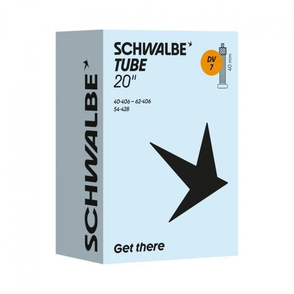Schwalbe Fahrradschlauch Schwalbe Schlauch Nr. 7 20 Zoll - DV 40 mm, 40/62-406