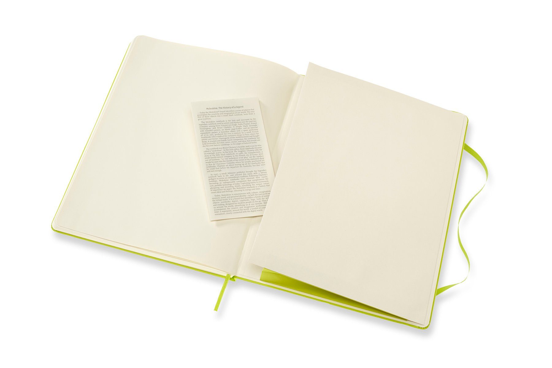MOLESKINE Notizbuch, Classic Collection festem XL Grün 70g-Papier - (19x25) mit Einband Limetten 