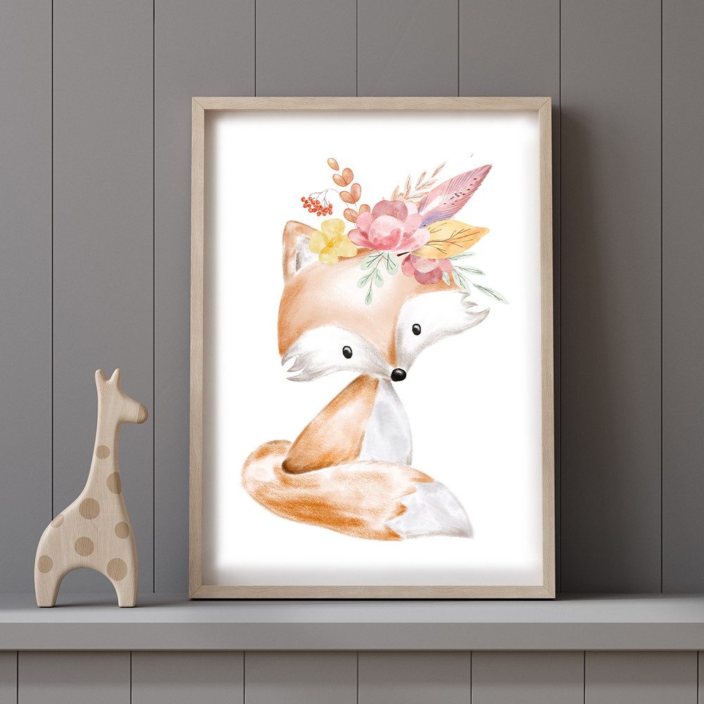 MeinBaby123® Poster Bilder Kinderzimmer, Tiere Poster günstig online kaufen