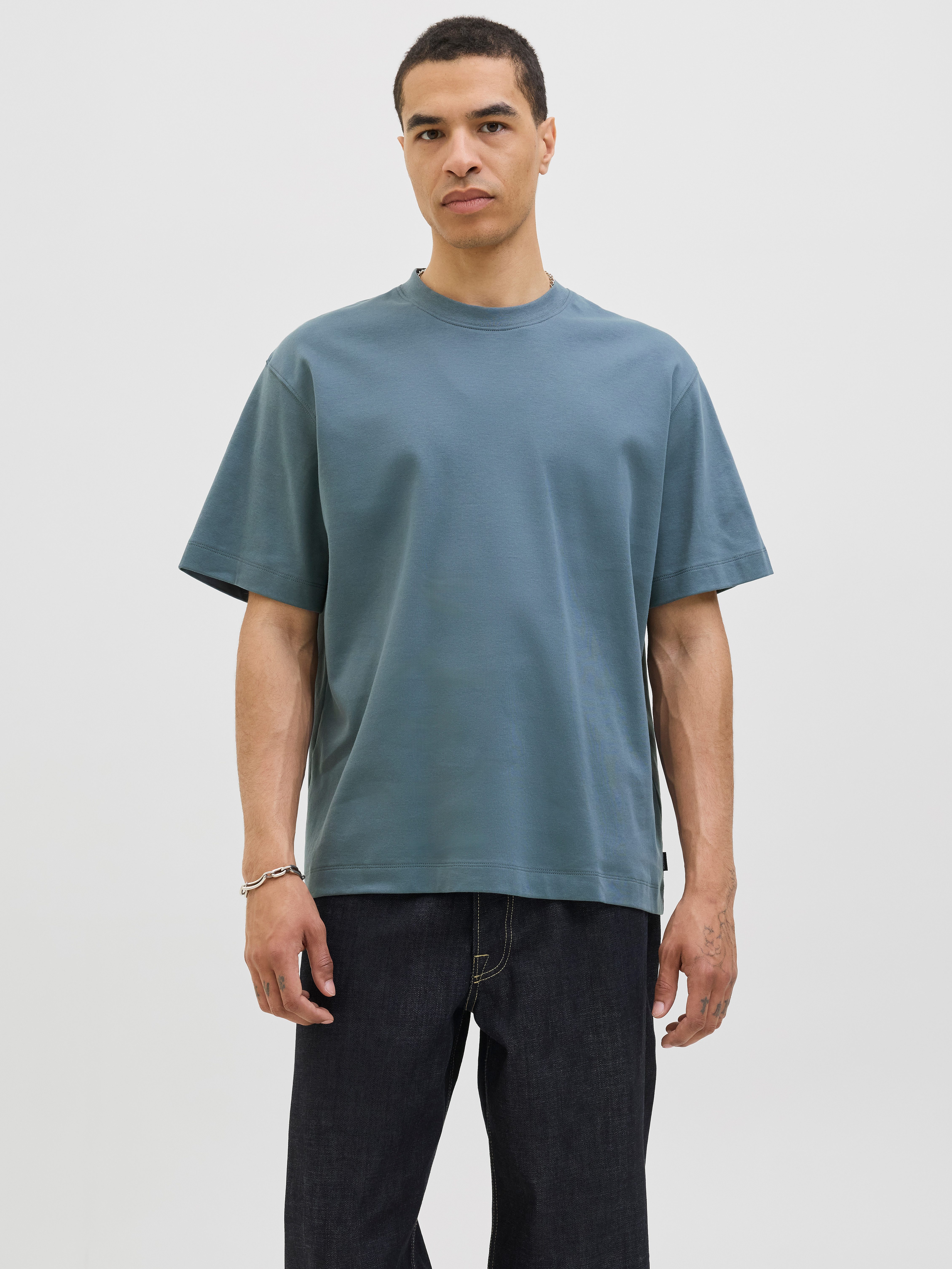 Jack & Jones Herren Rundhals T-Shirt JJEURBAN EDGE TEE SS O-NECK - Relaxed günstig online kaufen
