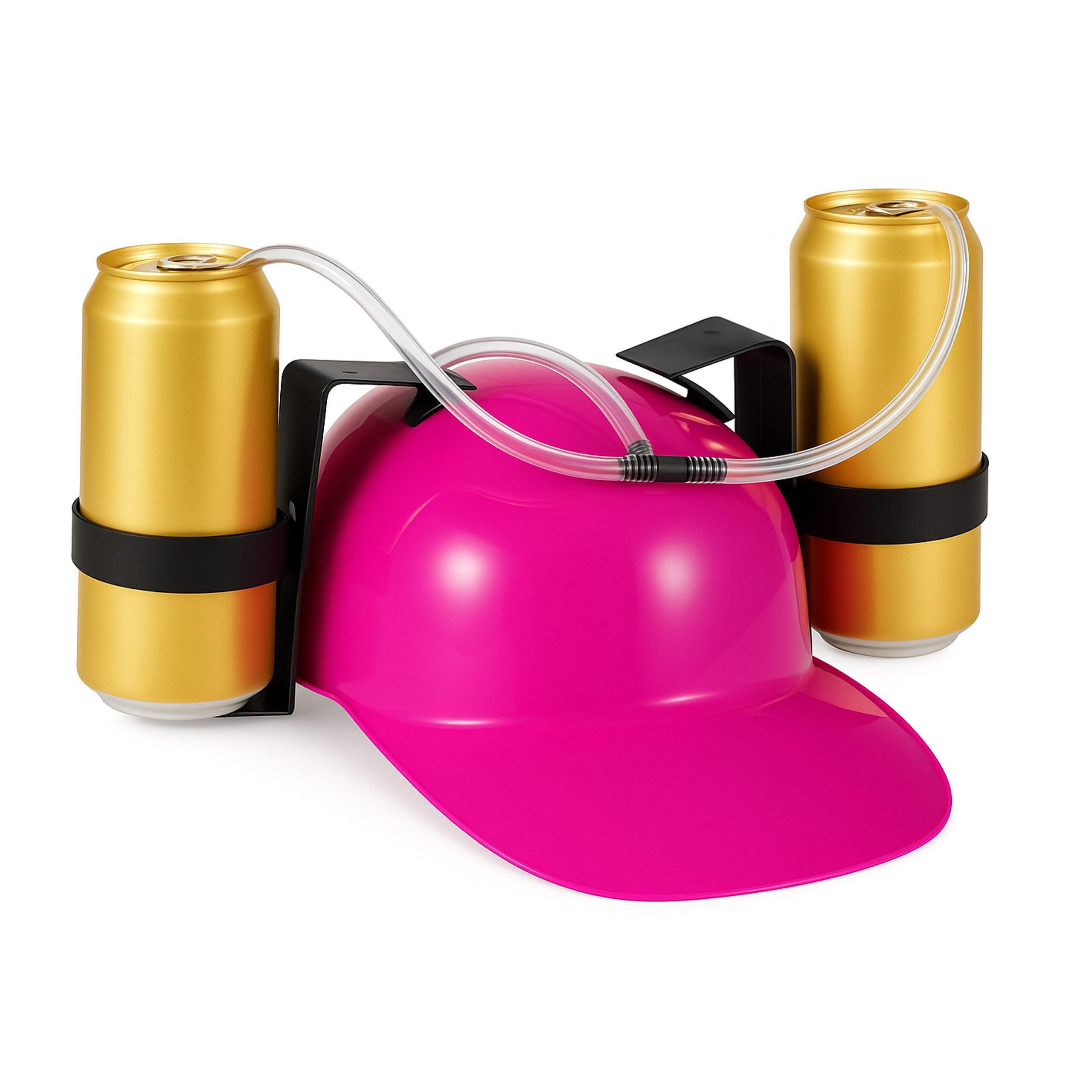 relaxdays Partyanzug 4x Party Trinkhelm, Rosa