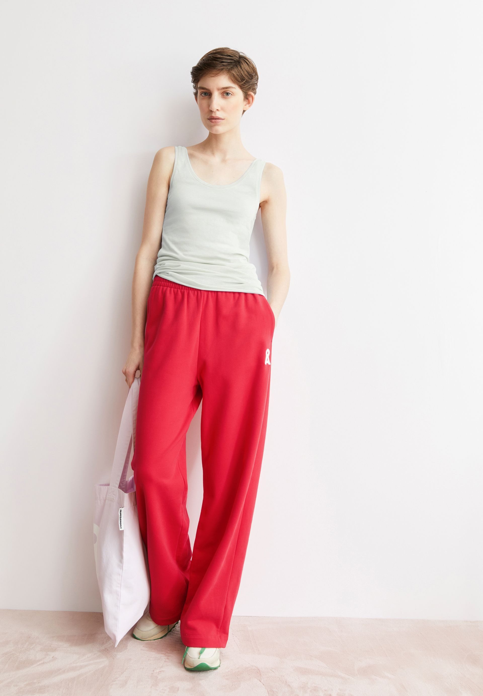 Armedangels Shirttop SINGLE JERSEY Top aus Bio-Baumwolle (Slim Fit) Tiefer Rundhalsausschnitt