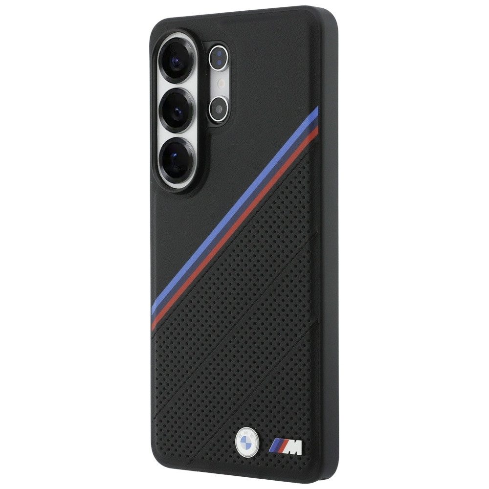 BMW Handyhülle MagSafe Hülle Galaxy S26 Ultra Kunstleder schwarz Tricolor Logo Metall 6,9 Zoll, Kantenschutz