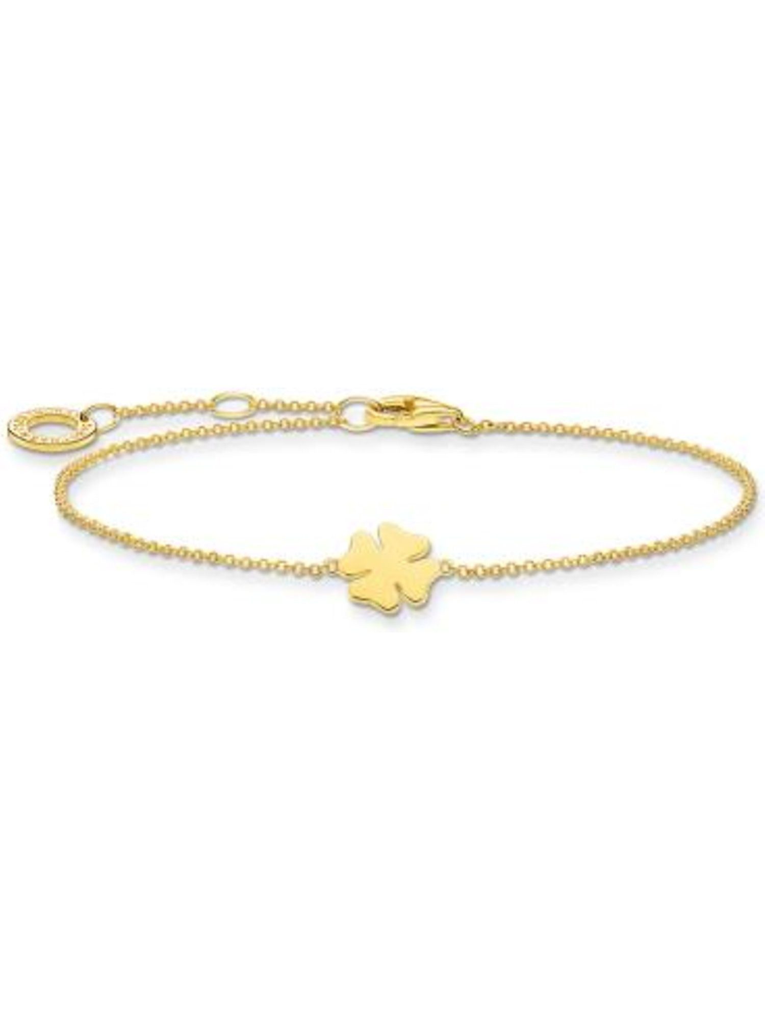 THOMAS SABO Silberarmband Thomas Sabo Damen-Armband 925er Silber Kleeblatt
