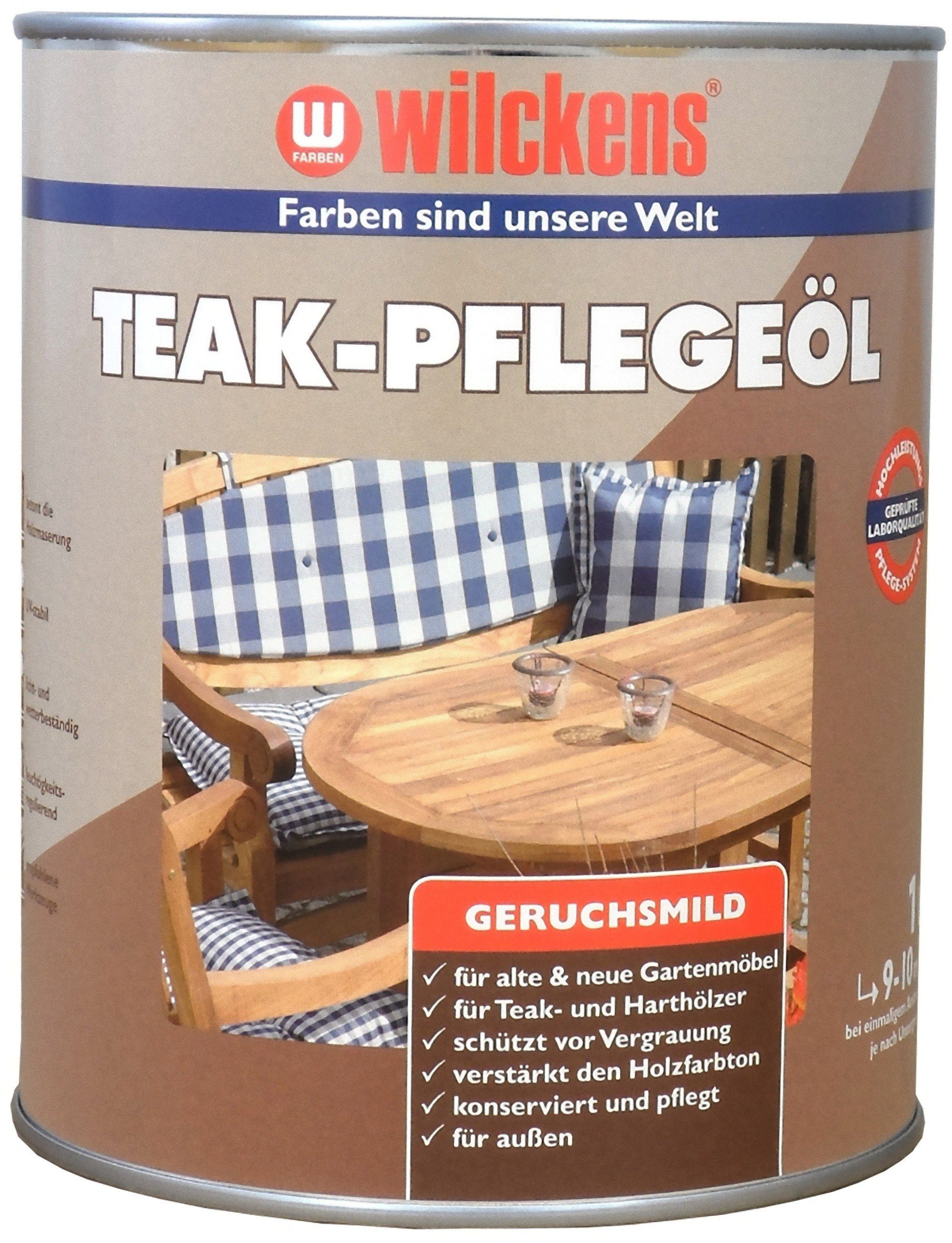 Farblos Wilckens Wilckens Teak Pflegeöl 1l Farben Hartholz Holzschutzlasur