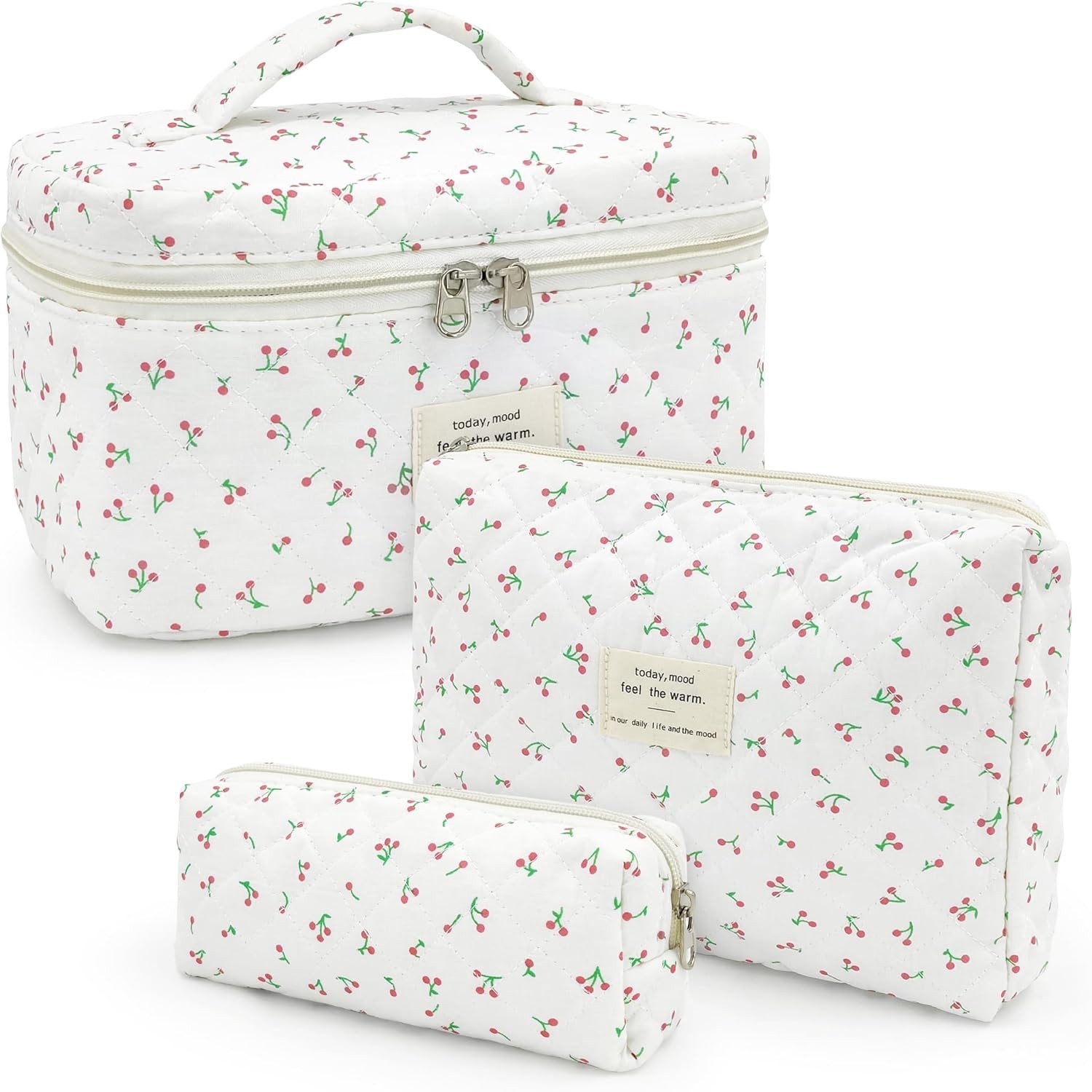 Kosmetiktasche 3er Set Kosmetiktaschen – Wasserdichter Kulturbeutel für Damen, Groß