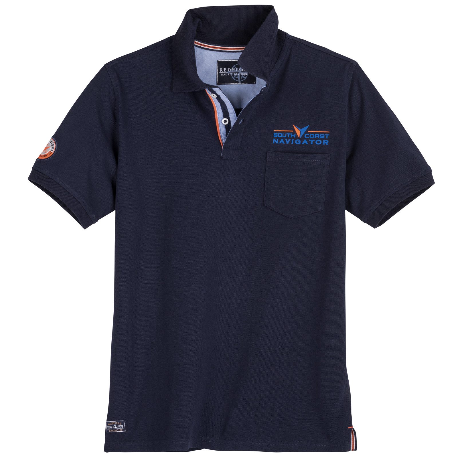 redfield Poloshirt Redfield Übergröße Poloshirt navy günstig online kaufen