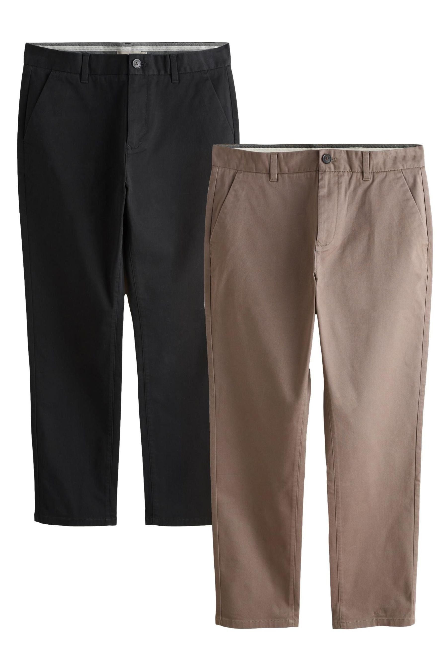 Stretch-Hose Slim Fit Chinohose mit Stretch, 2er-Pack