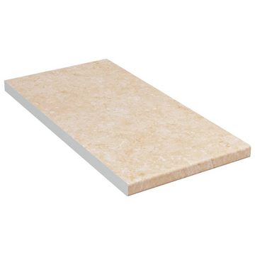 vidaXL Schneidebrett Küchenarbeitsplatte Beige mit Marmor-Struktur 30x60x2,8 cm, Holzwerkstoff