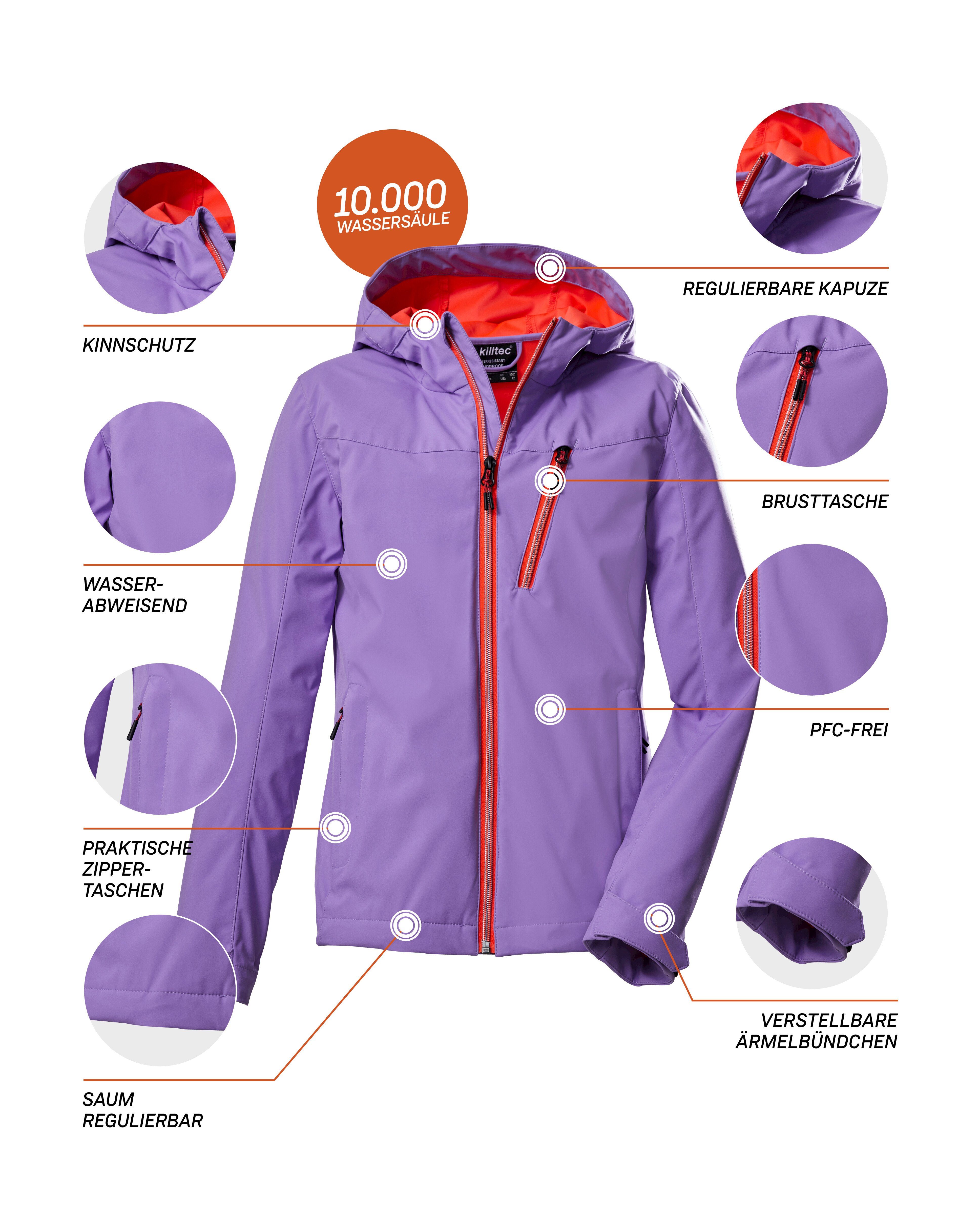 Killtec Softshelljacke KOS 235 GRLS lavendel SFTSHLL JCKT