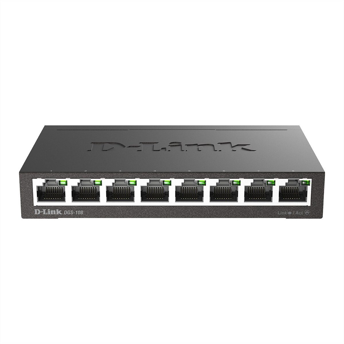 D-Link DGS-108 8-Port Layer2 Gigabit Switch Netzwerk-Switch