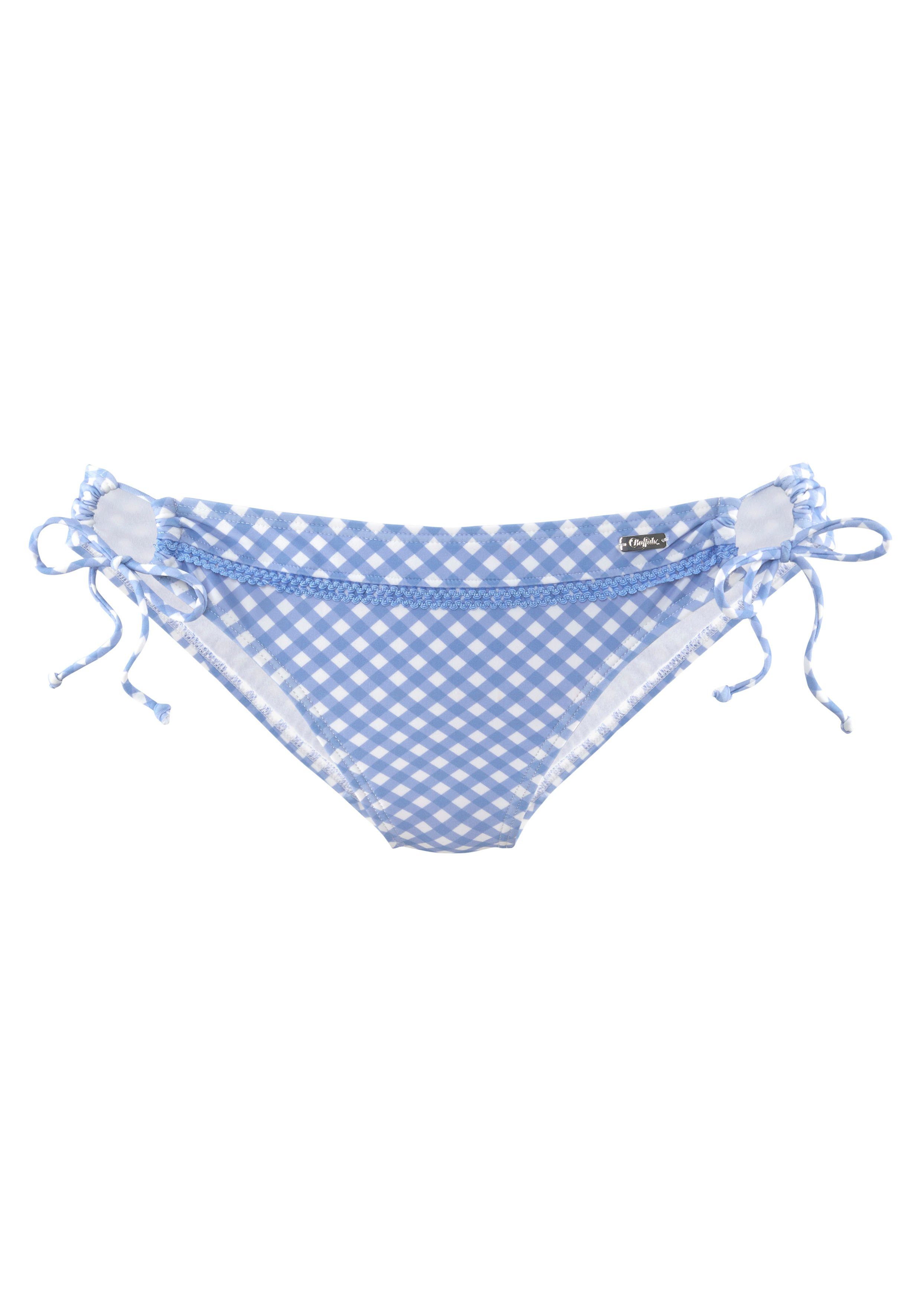 BUFFALO Bikini-Hose Karo mit Zierborte mehr