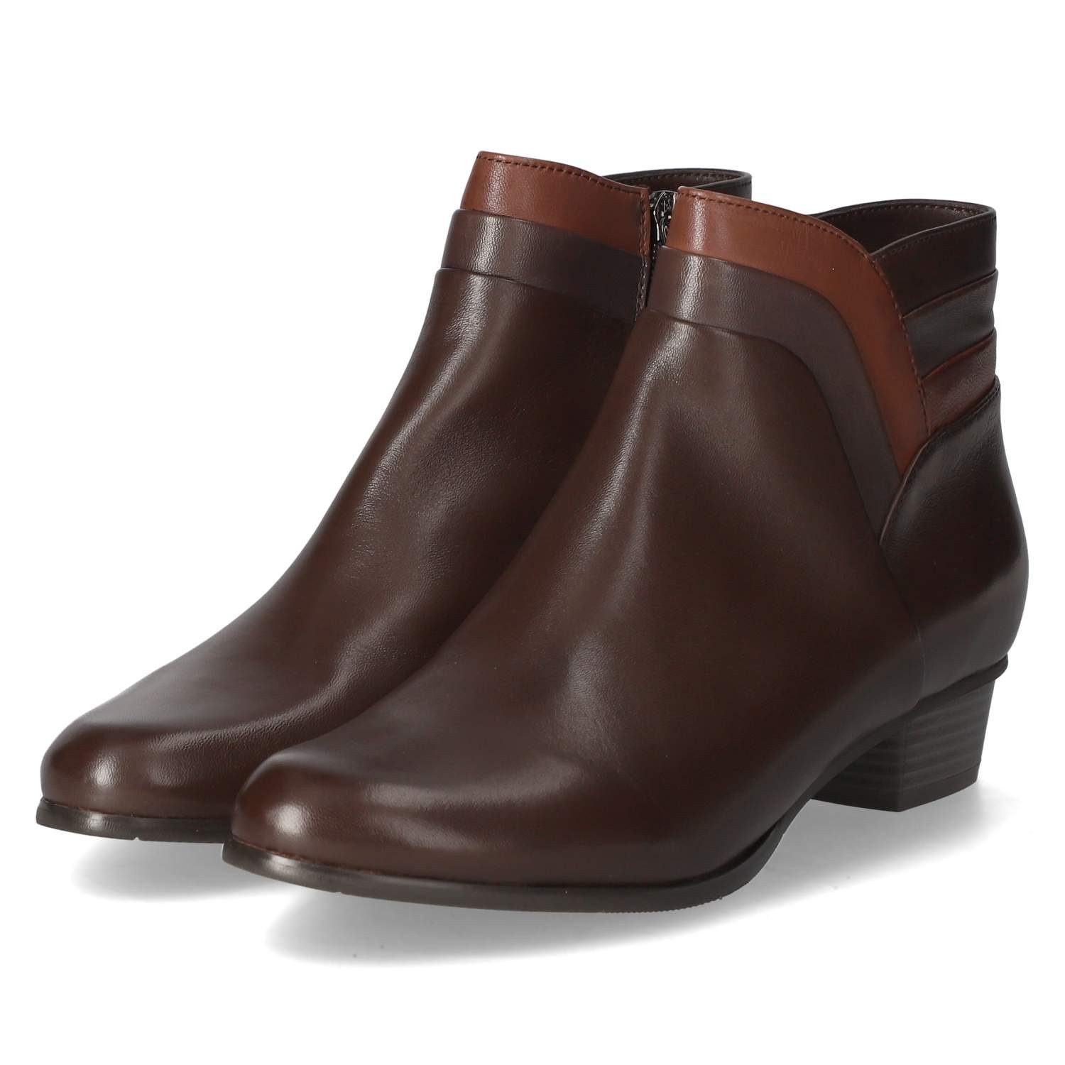 Kaerlek Kaerlek Stefany 399/5877 TDM/Muddy/Noc Damen Glattleder braun Schlupfstiefel