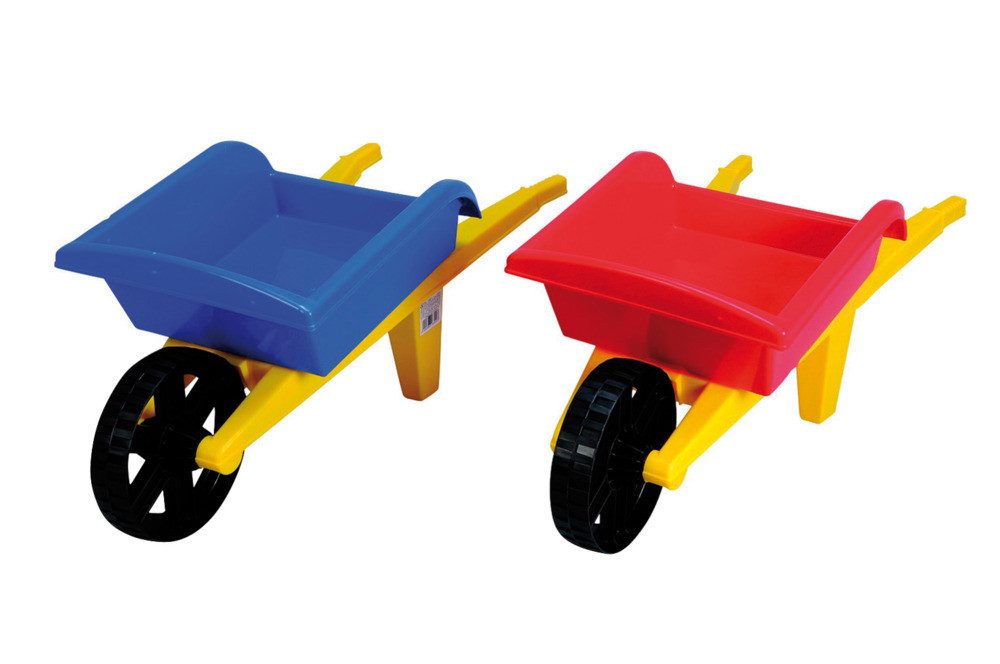 Androni Giocattoli Sandform Schubkarre rot blau 28x29x70cm aus Kunststoff 2fach sortiert