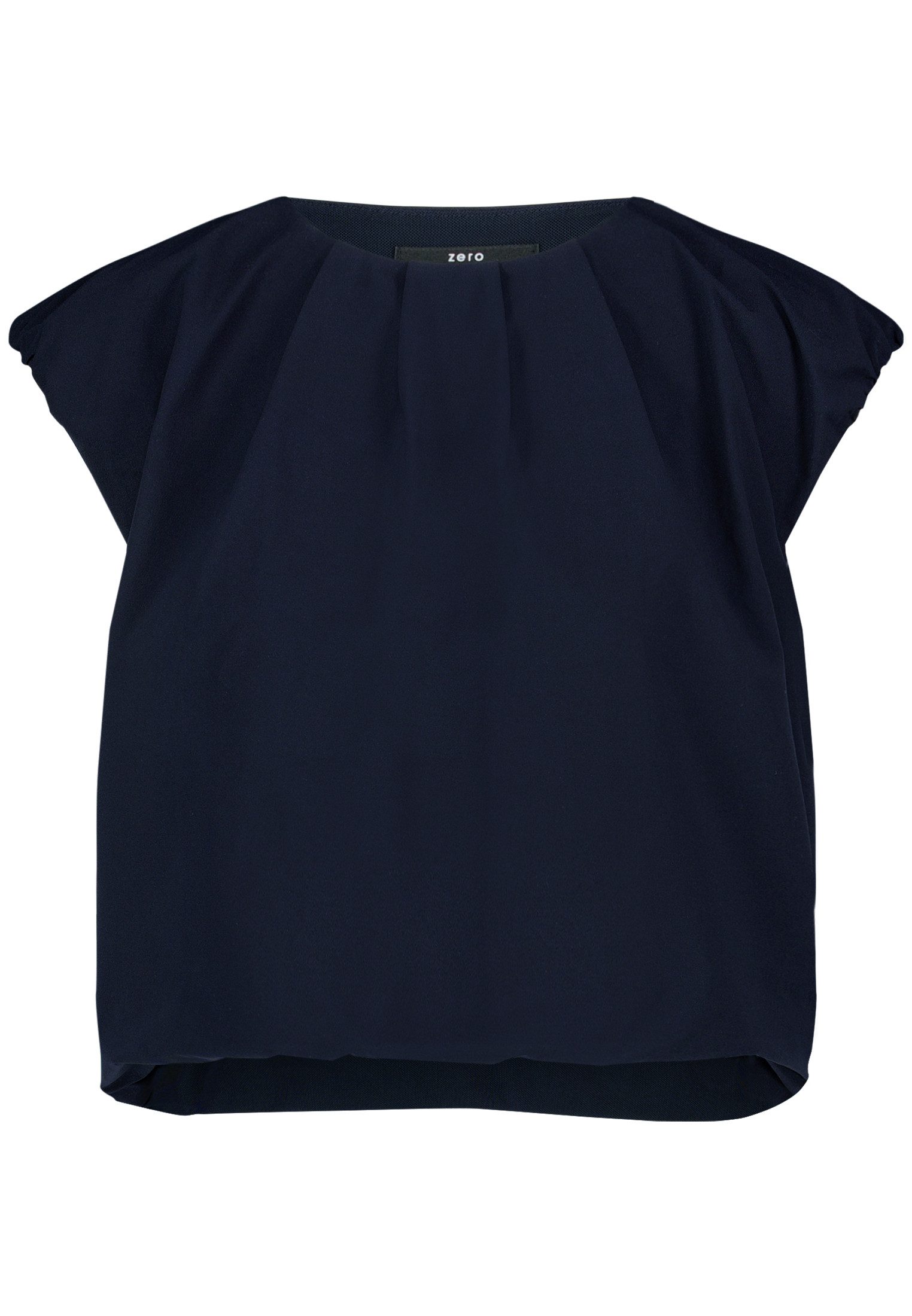 Zero T-Shirt Damen mit Rundhalsausschnitt (1-tlg) Falten