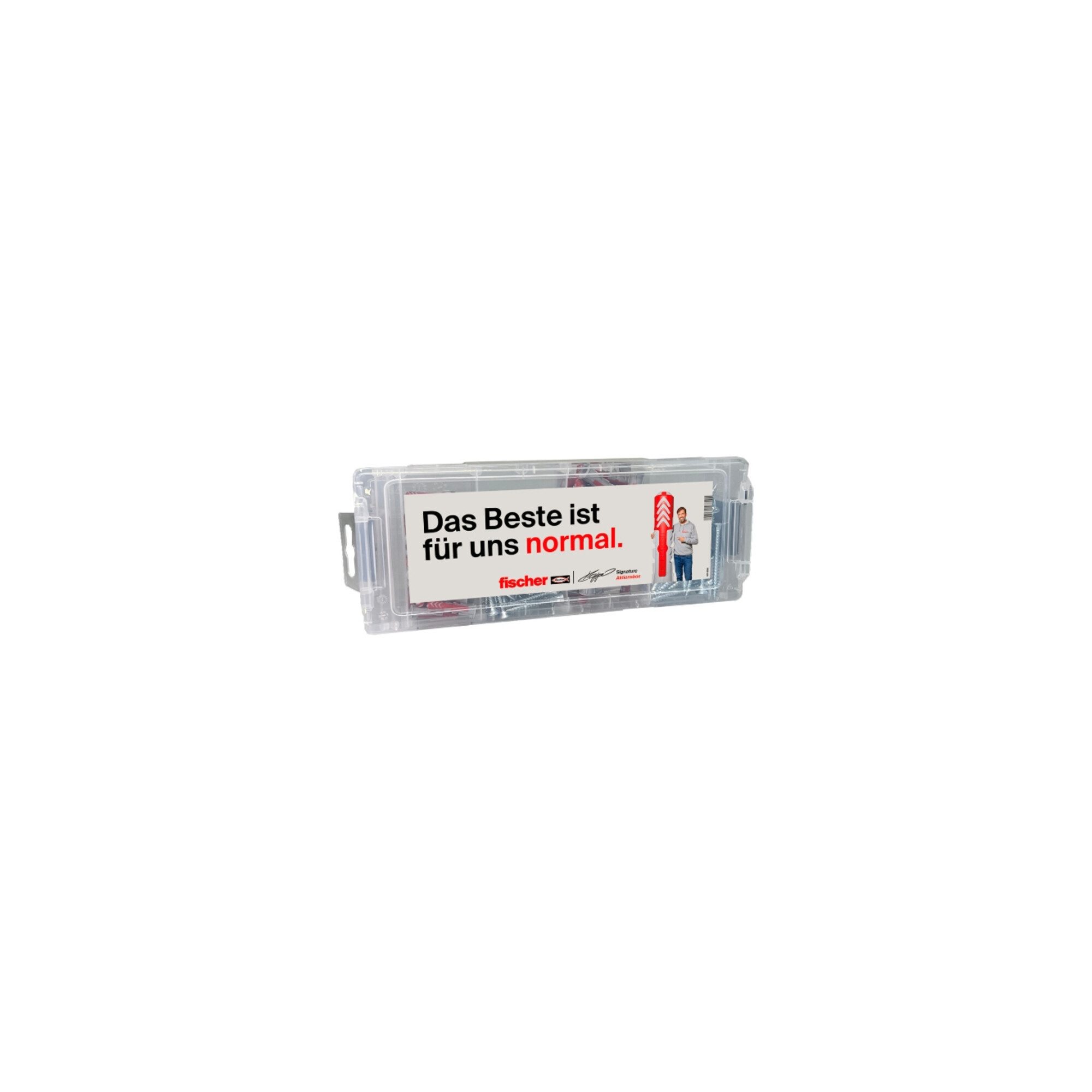 fischer Schrauben- und Dübel-Set fischer MiniFixTainer DuoPower + S „Klopp Signature“ Aktionsbox