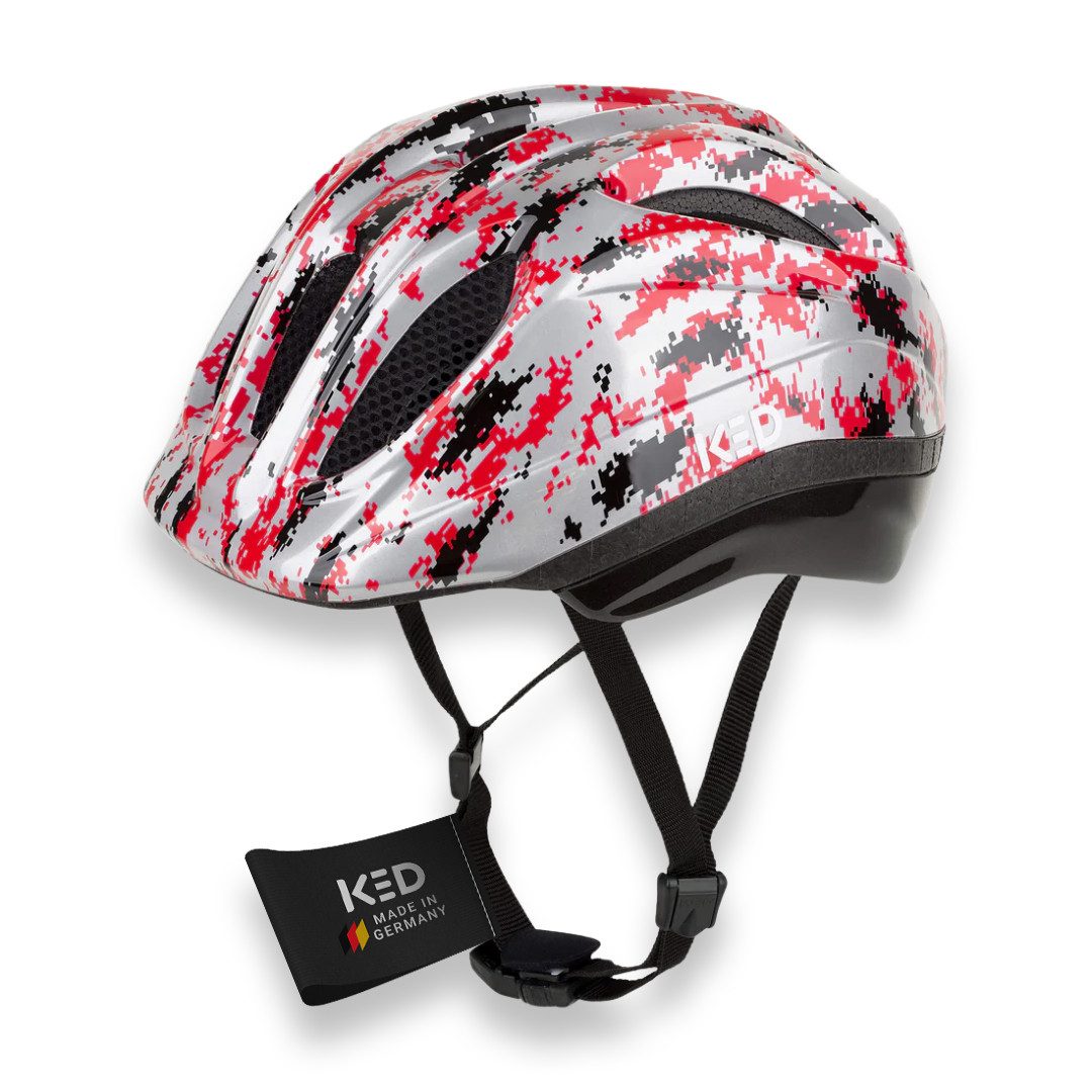KED Kinderhelm Meggy II K-Star, Mit Integriertem LED Licht Belüftungssystem Insektenschutz