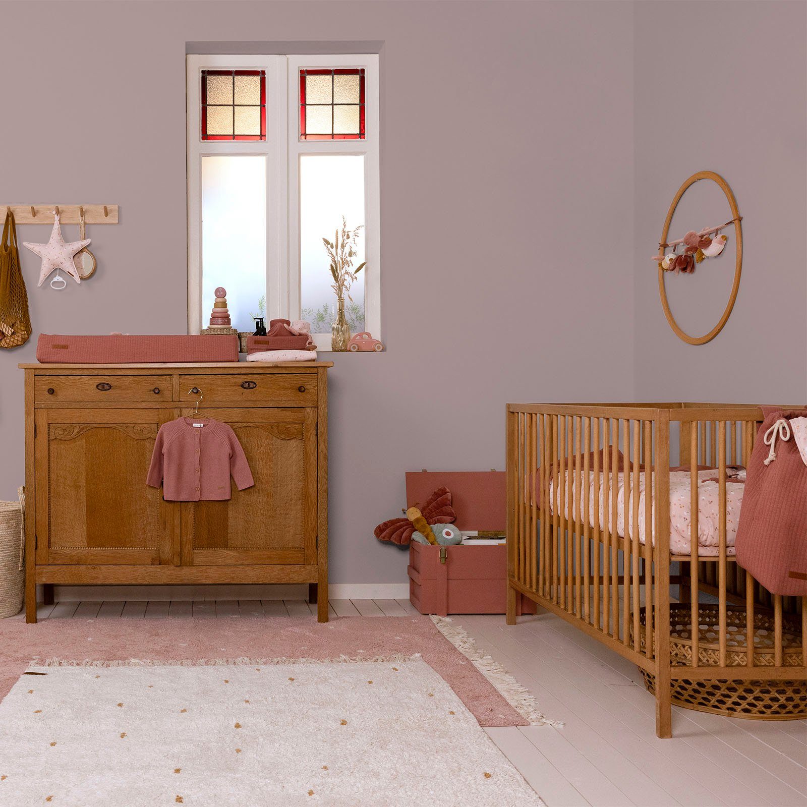 hochdeckend DUTCH Kinderzimmer und Wallpaint, Mauve matt, waschbeständig, Waves LITTLE für geeignet extra Lila Wandfarbe