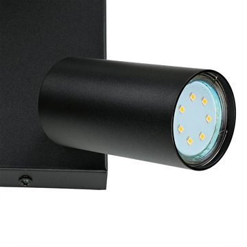 Licht-Erlebnisse Deckenstrahler LEO, ohne Leuchtmittel, Schwarz 4-flammig GU10 Metall verstellbar Wohnzimmer