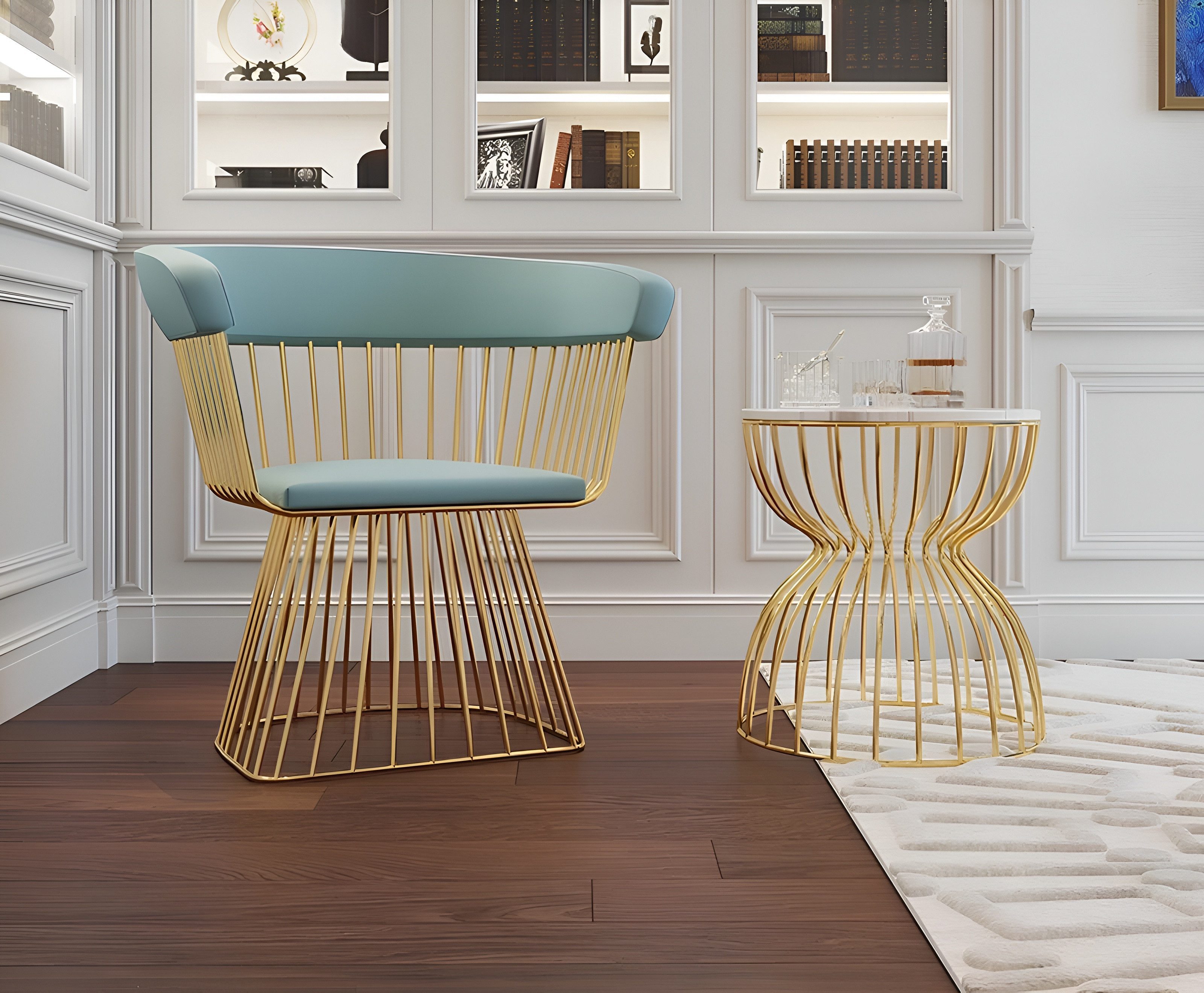 Xlmoebel Loungesessel Design-Sessel aus Metall mit hohem Komfort und modernem Look (2-St., 2x Sessel), Hergestellt in Europa