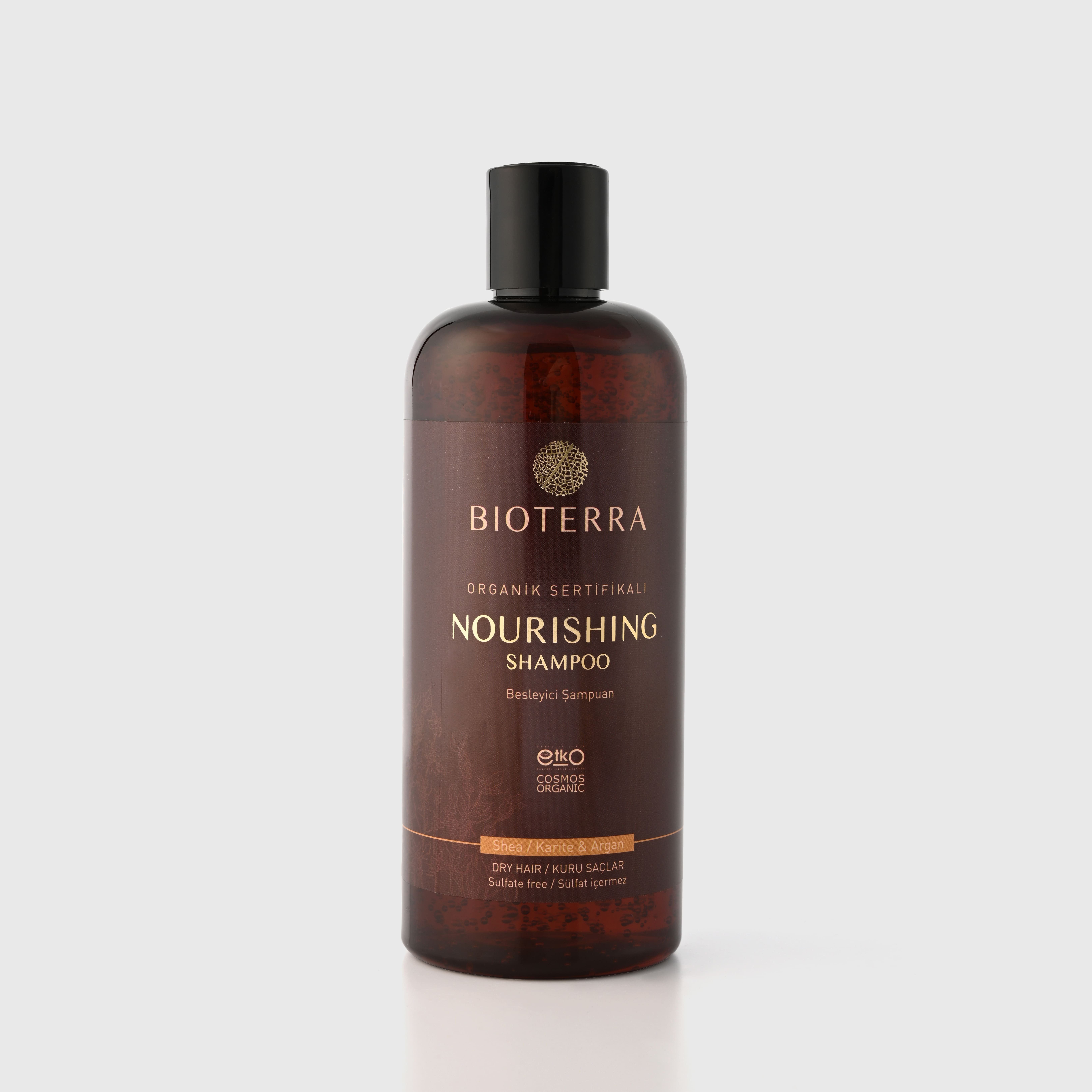 BIOTERRA Haarshampoo Bio Nährendes Shampoo 400ml für sprödes geschädigtes  Haar mit Arganöl, 1-tlg., Sheabutter, Karite, Arganöl, Aloe Vera