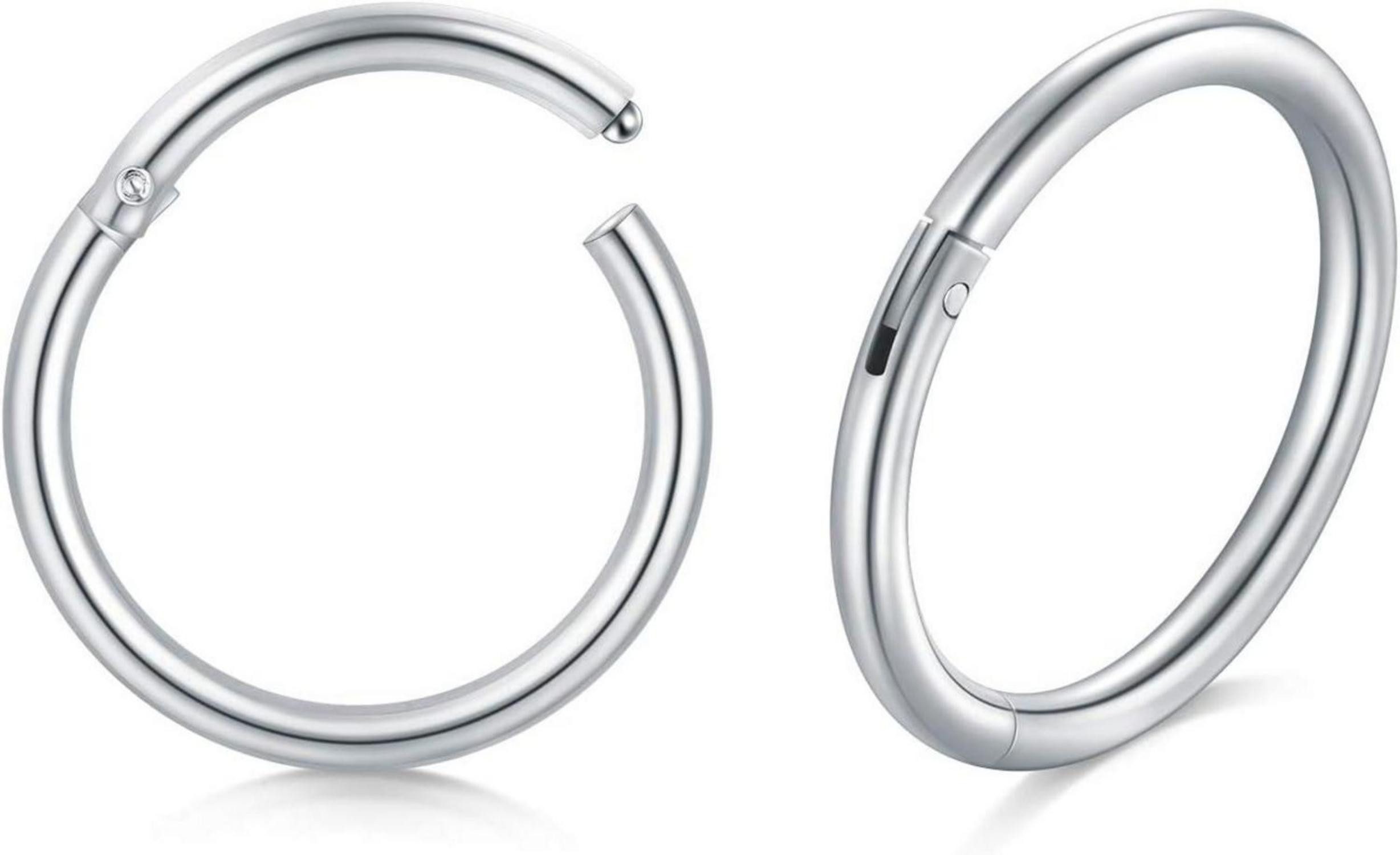 Nasenpiercing Nasenring Helix Ring Septum Piercing Clicker 18g 20g Edelstahl Ohr