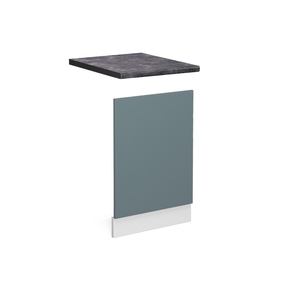 Vicco Frontblende R-Line, Blau-Grau/Weiß, 45 cm, AP Anthrazit (1 St)