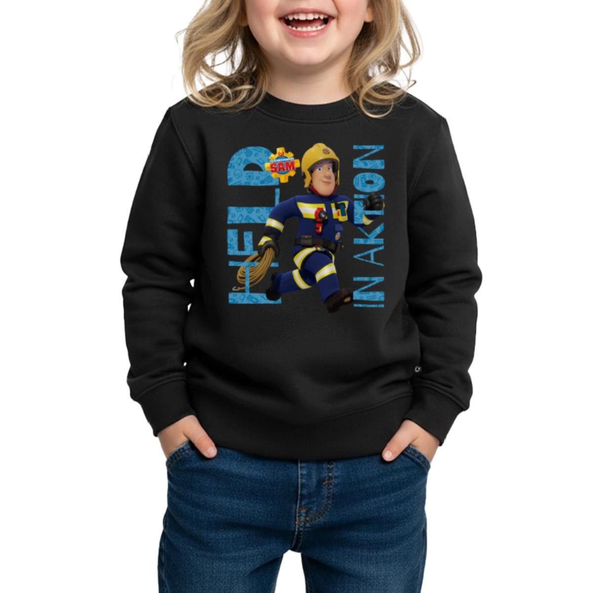 Sweatshirt Feuerwehrmann Sam™ Held In Aktion Cooles Design Kinder Premium Pullove