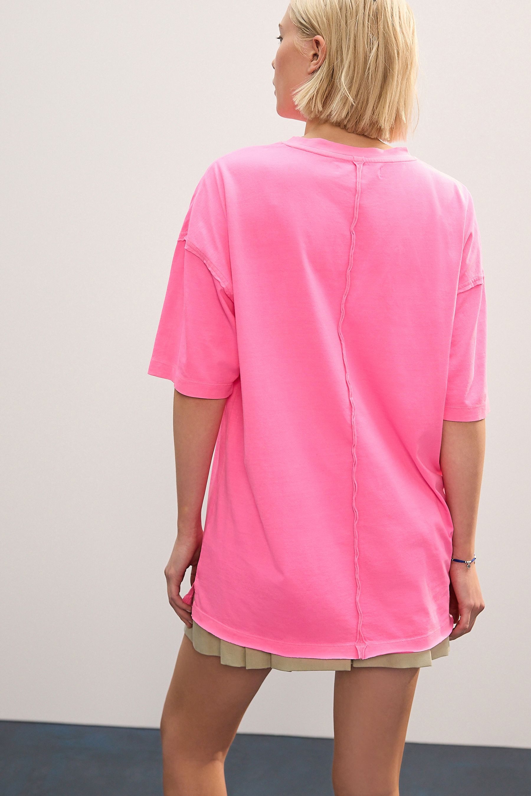 Next T-Shirt Relaxed Fit T-Shirt, Nahtdetails günstig online kaufen