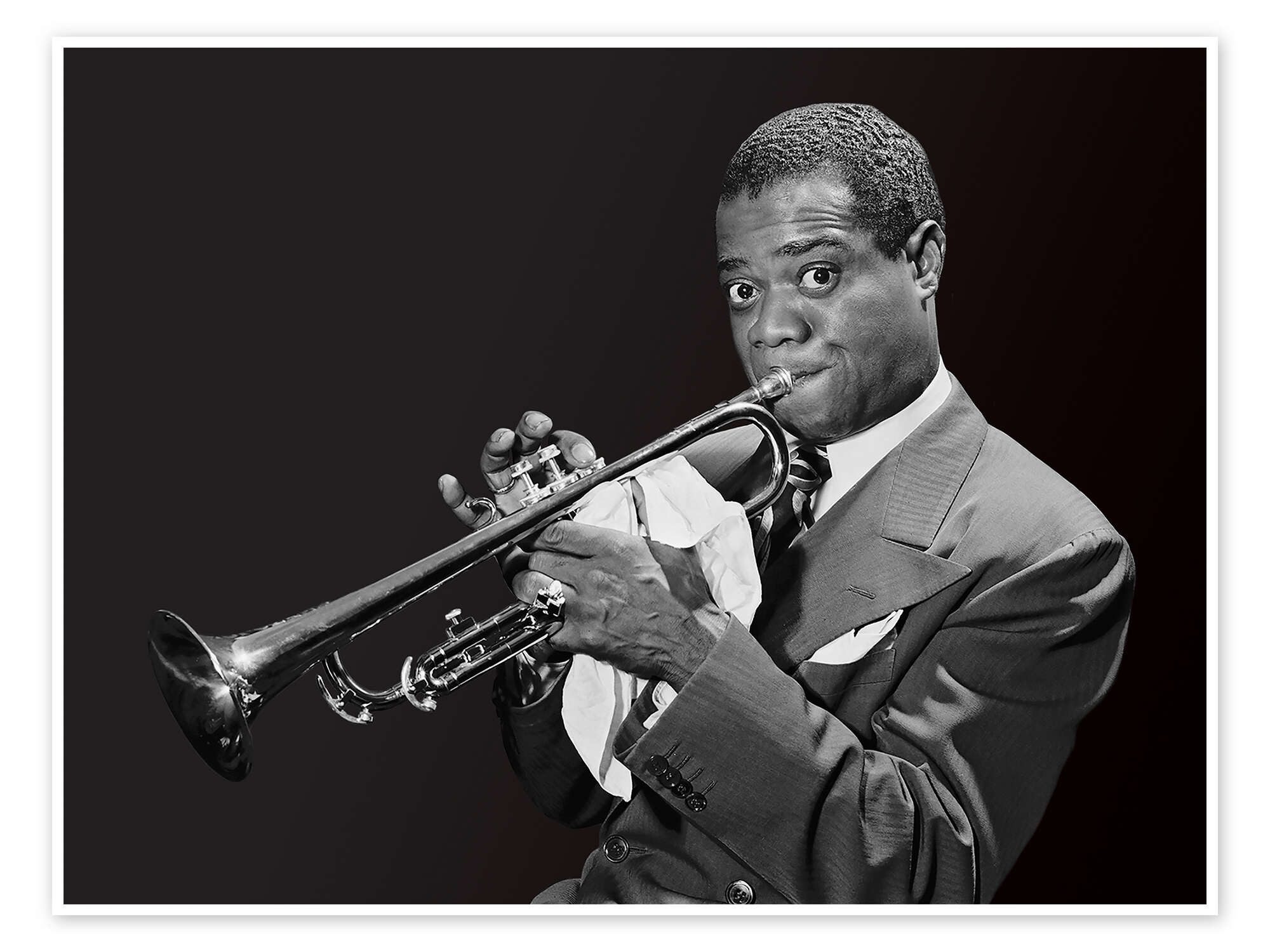 Posterlounge Wandbild Louis Armstrong I, William P. Gottlieb/LOC, erhältlich als Poster, Leinwandbild, Wandsticker oder Acrylglasbild