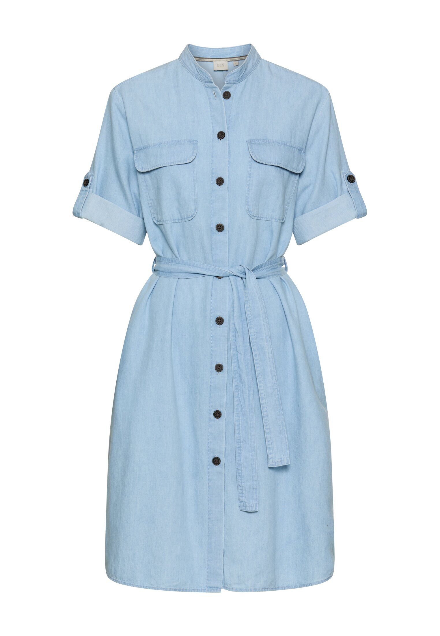 Sommerkleid mit Knopfleiste Dreiviertelarm