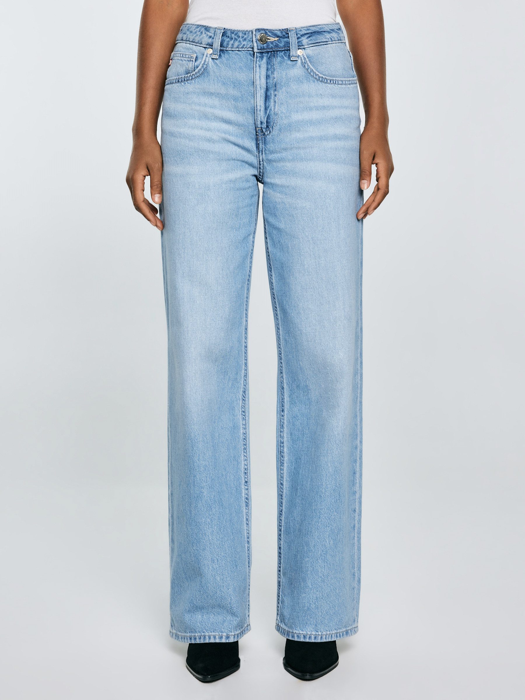 BIG STAR Weite Jeans ATREA hohe Leibhöhe günstig online kaufen