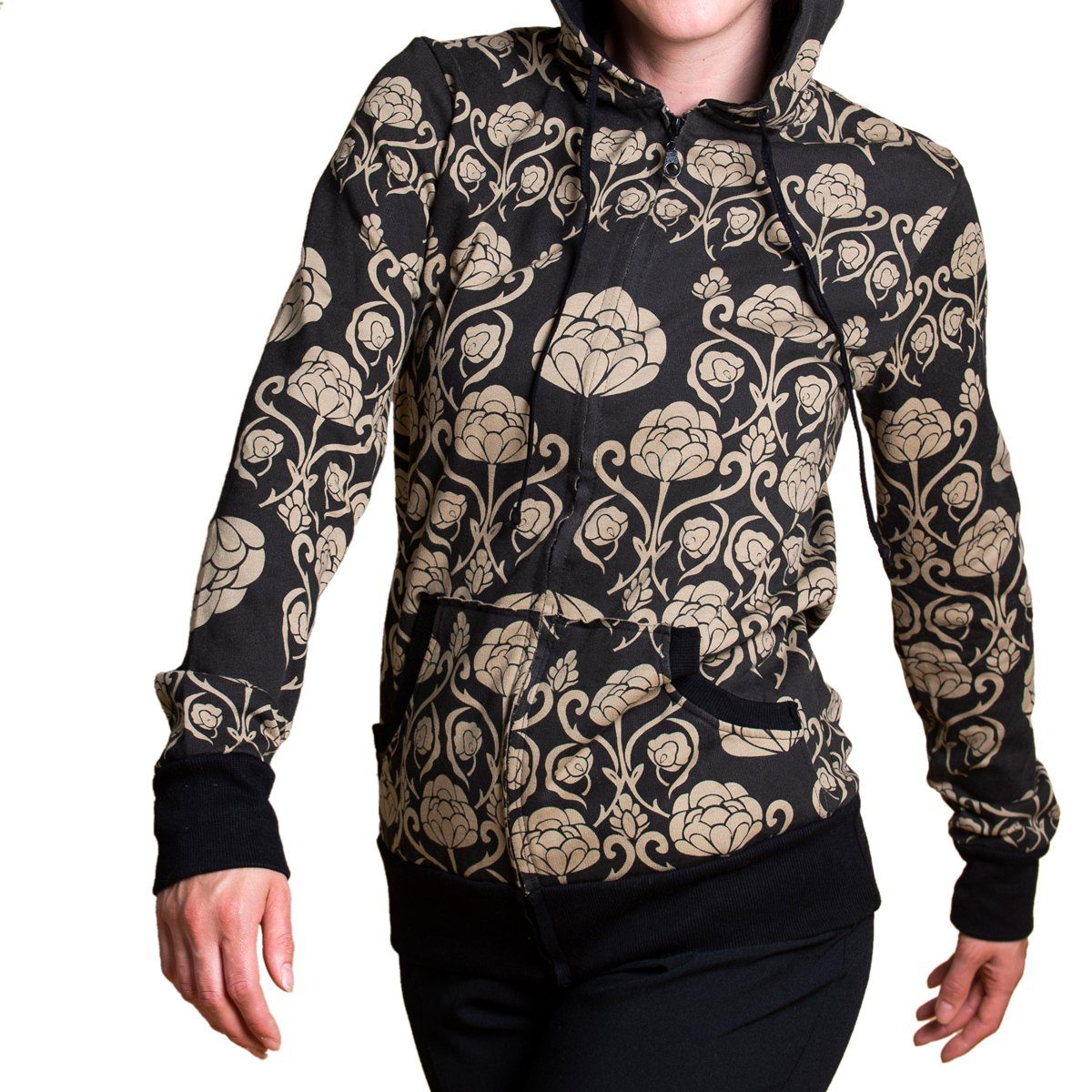 PANASIAM Wolljacke Chillout Jacke 'water-lilies' günstig online kaufen