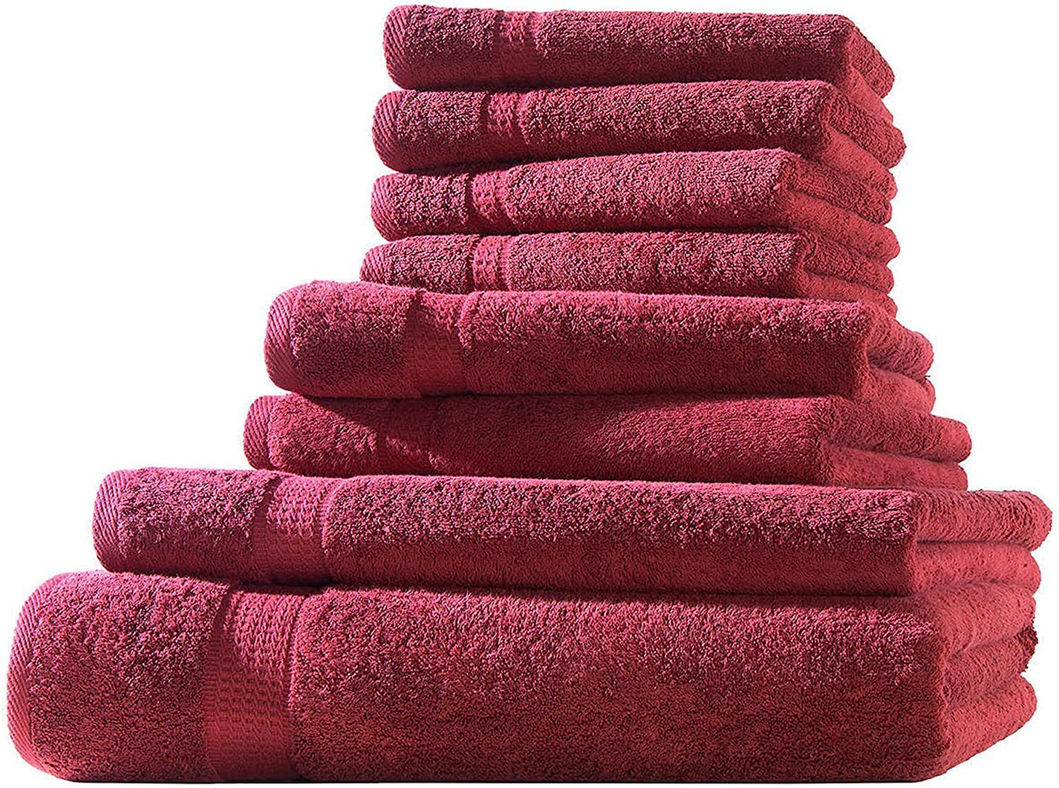 Uni (1-St) Frotteeware mit Bordüre Handtücher Baumwolle Handtuchset, soma 100% Handtuch Baumwolle,