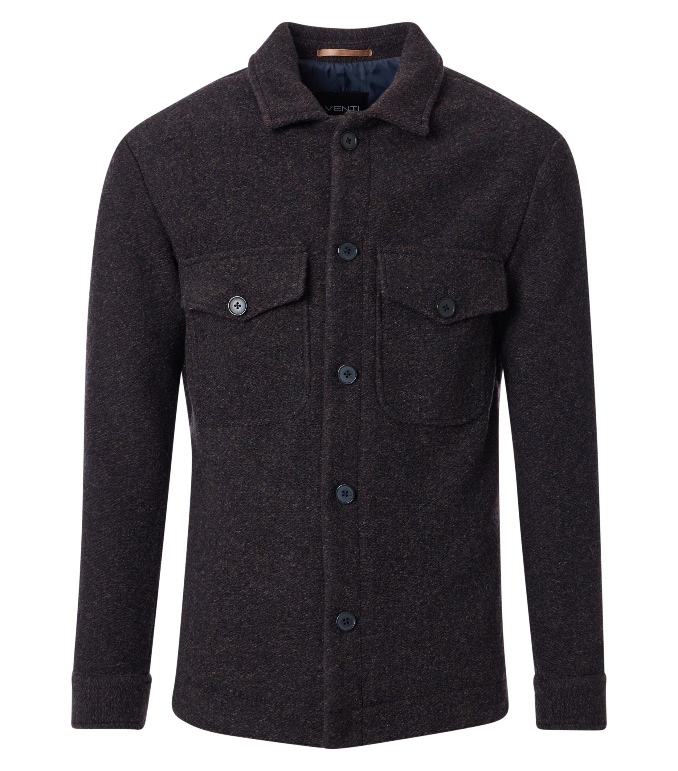 Langarmhemd VENTI Hemdjacke uni