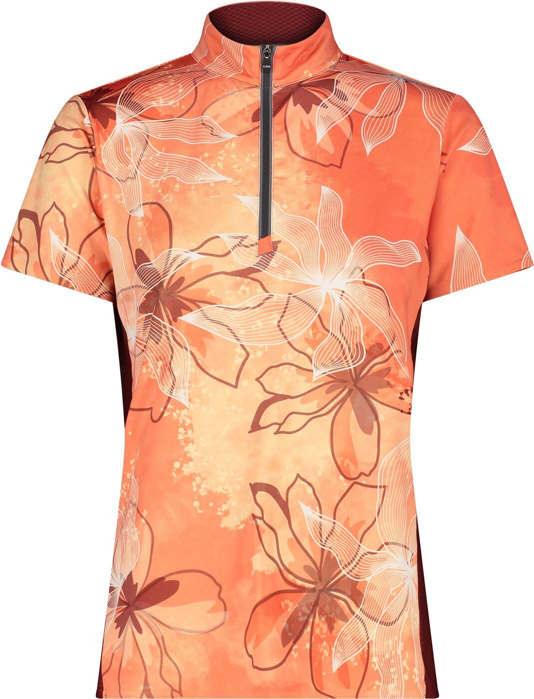 CMP Radtrikot WOMAN T-SHIRT FREE BIKE BITTER-GRANATA