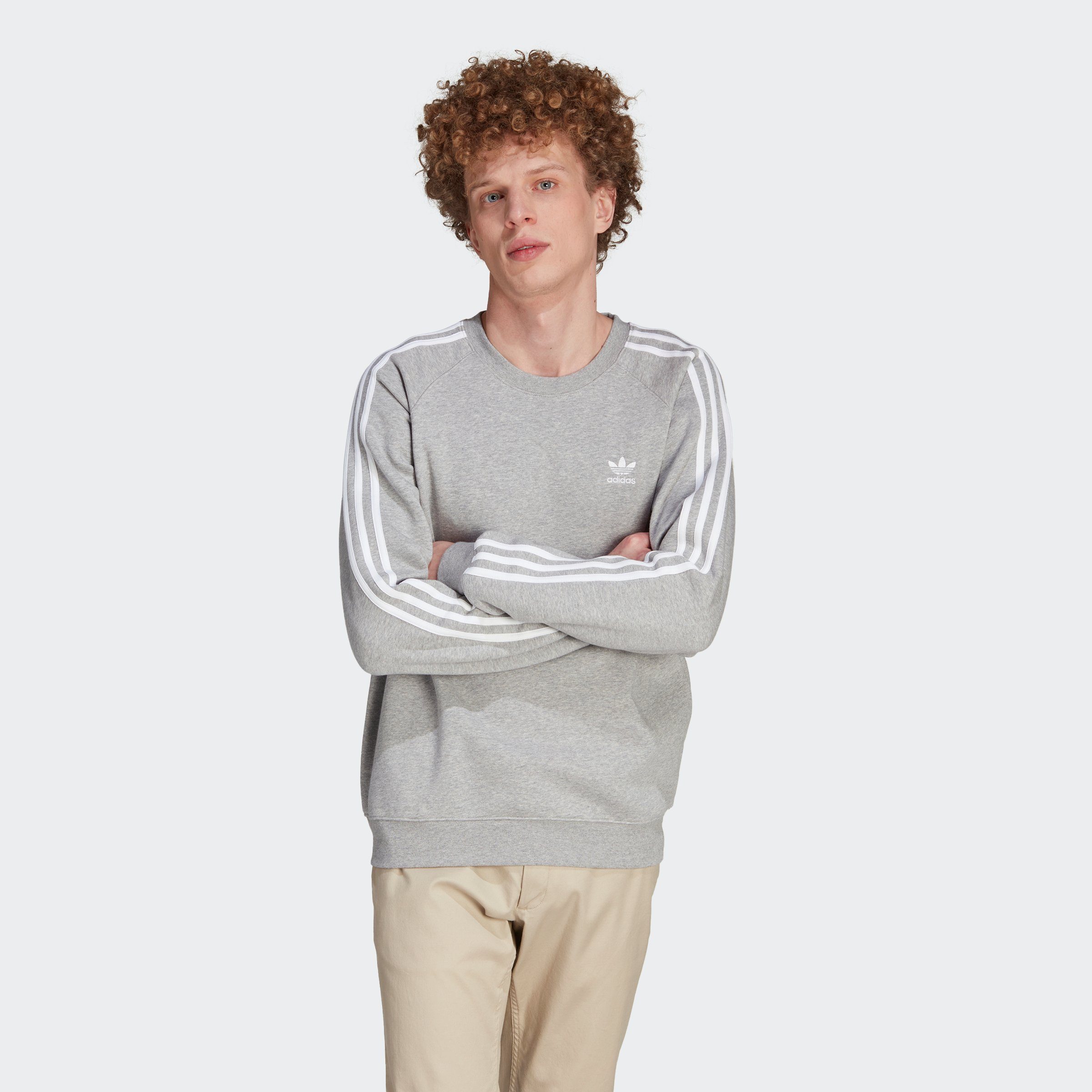 adidas Originals Sweatshirt ADICOLOR CLASSICS 3-STREIFEN Medium Grey Heather