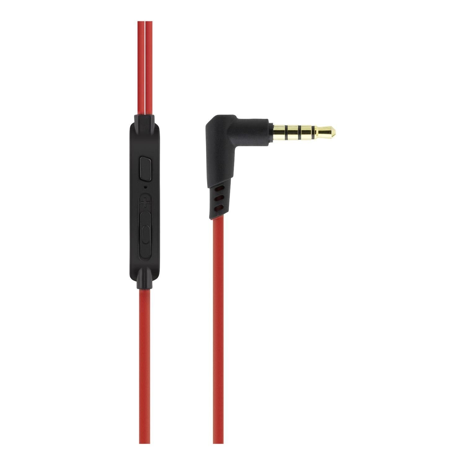 DELTACO In-Ear-Headset (abnehmbares Mikrofon, Herstellergarantie) (inkl. Silikonflügel) Headset Doppelmikro, 5 Jahre